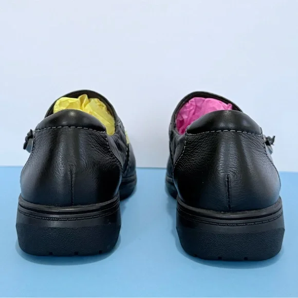 Clarks Women Carleigh Jane Black Leather Mary Jane Shoes Size 9.5 - Picture 8 of 17